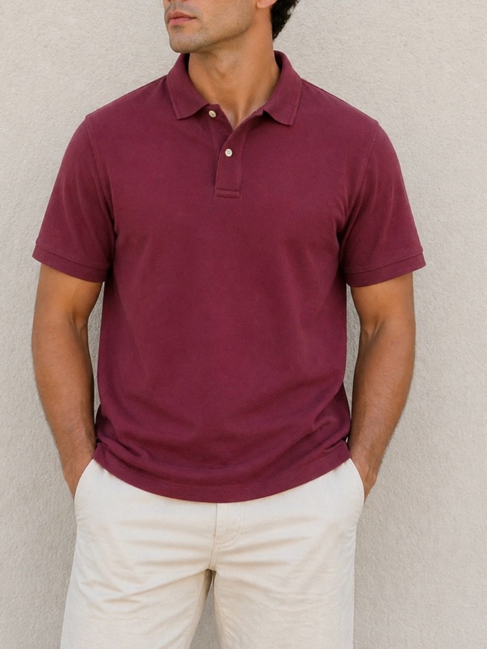 L.L. Bean Men's Polo Shirt - Maroon Size XL-Tall Cotton